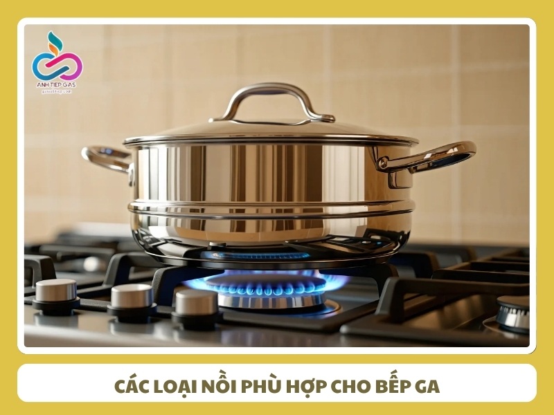 cac loai noi phu hop su dung cho bep ga