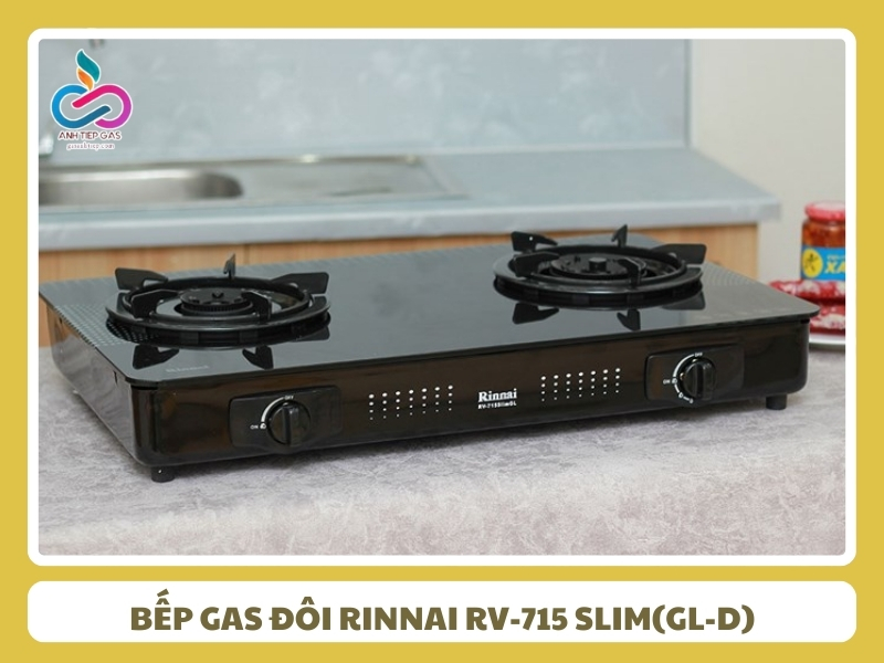 Bep gas doi Rinnai RV 715 Slim GL D
