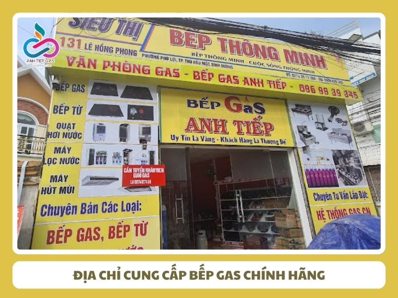 Bep Anh Tiep Dai ly cung cap bep gas chinh hang gia re tai Binh Duong