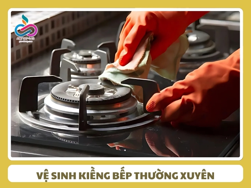 Ve sinh kieng bep thuong xuyen