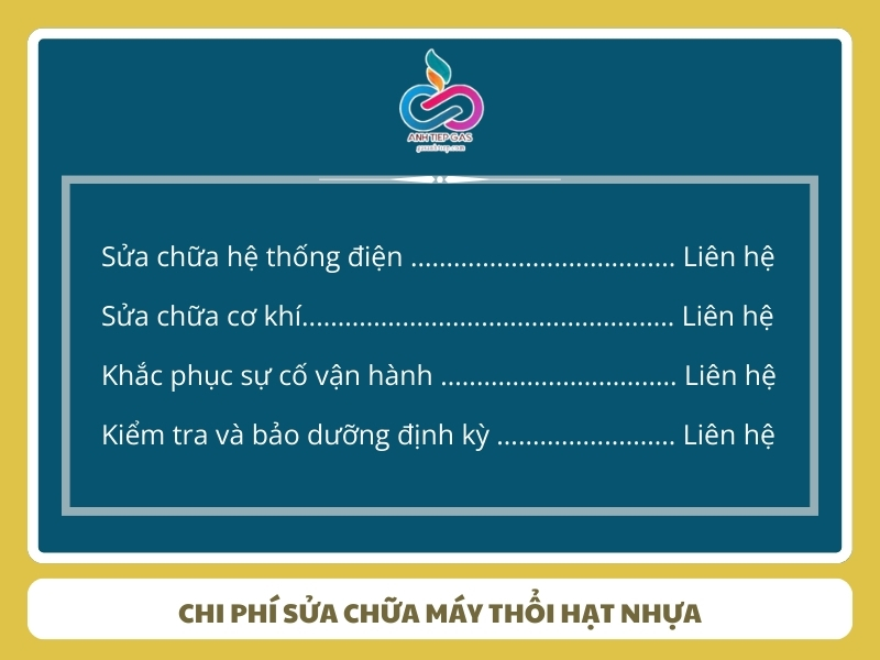 Chi phi sua chua may thoi hat nhua
