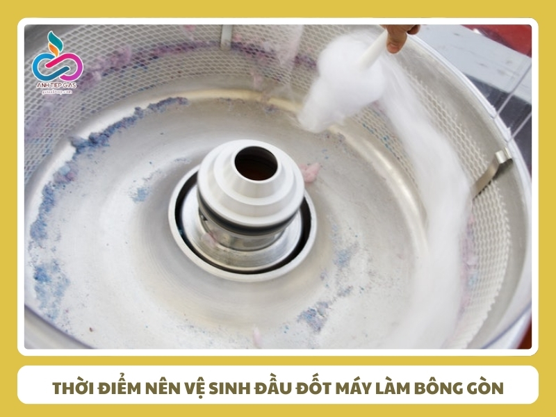 Thoi diem nen ve sinh dau dot may lam bong gon