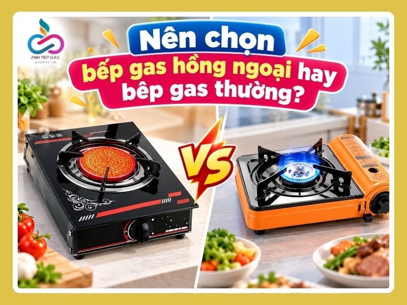 Nên chọn bếp gas hồng ngoại hay bếp gas thường?