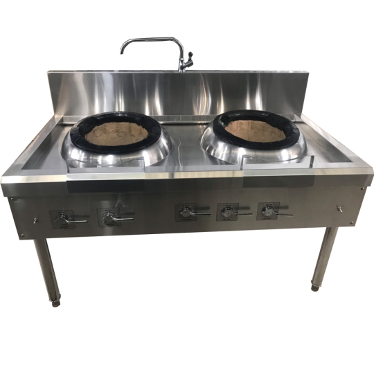 Bếp á quạt thổi đắp đất đôi
