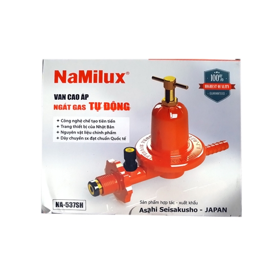 Van gas cao áp ngắt gas tự động Namilux NA-547SH Công suất tối đa: 4kg/ giờ, Áp suất đầu vào: 70 - 900 kPa, 