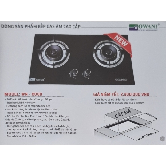 Bếp gas OWANI WN - 800B